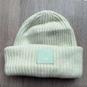 Acne Mint Ribbed Knit Hat